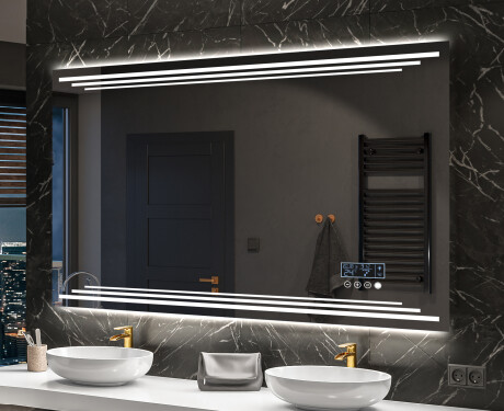 Designer Backlit LED Bathroom Mirror L75 #10