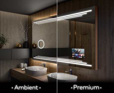 Designer Backlit LED Bathroom Mirror L75