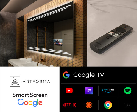 Designer Backlit LED Bathroom Mirror L75 #5