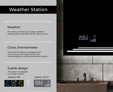 Designer Backlit LED Bathroom Mirror L75 #5
