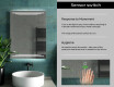 Designer Backlit LED Bathroom Mirror L75 #7