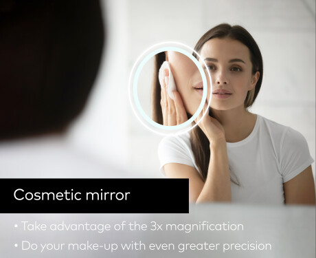 Designer Backlit LED Bathroom Mirror L75 #8