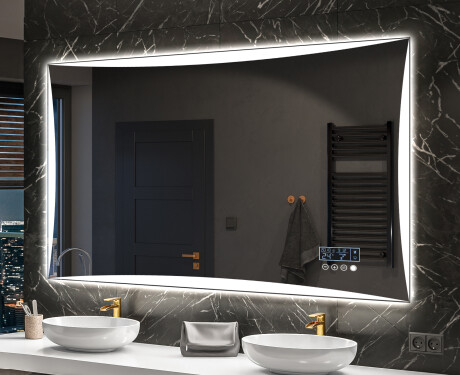 Designer Backlit LED Bathroom Mirror L77 #10