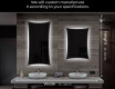 Designer Backlit LED Bathroom Mirror L77 #7