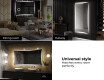 Designer Backlit LED Bathroom Mirror L77 #10