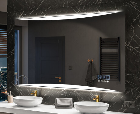 Designer Backlit LED Bathroom Mirror L78 #10