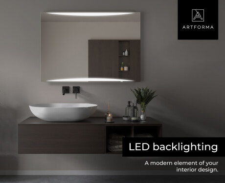 Designer Backlit LED Bathroom Mirror L78 #6