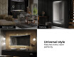 Designer Backlit LED Bathroom Mirror L78 #10