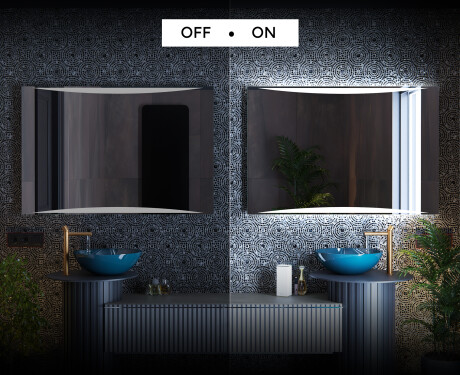 Designer Backlit LED Bathroom Mirror L78 #3