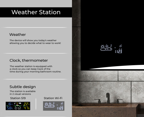 Designer Backlit LED Bathroom Mirror L78 #5