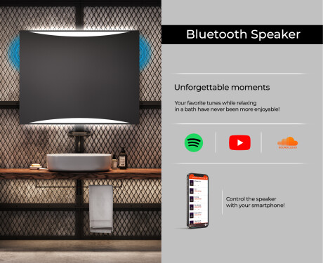 Designer Backlit LED Bathroom Mirror L78 #6