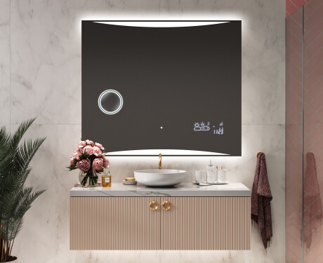 Designer Backlit LED Bathroom Mirror L78 #9