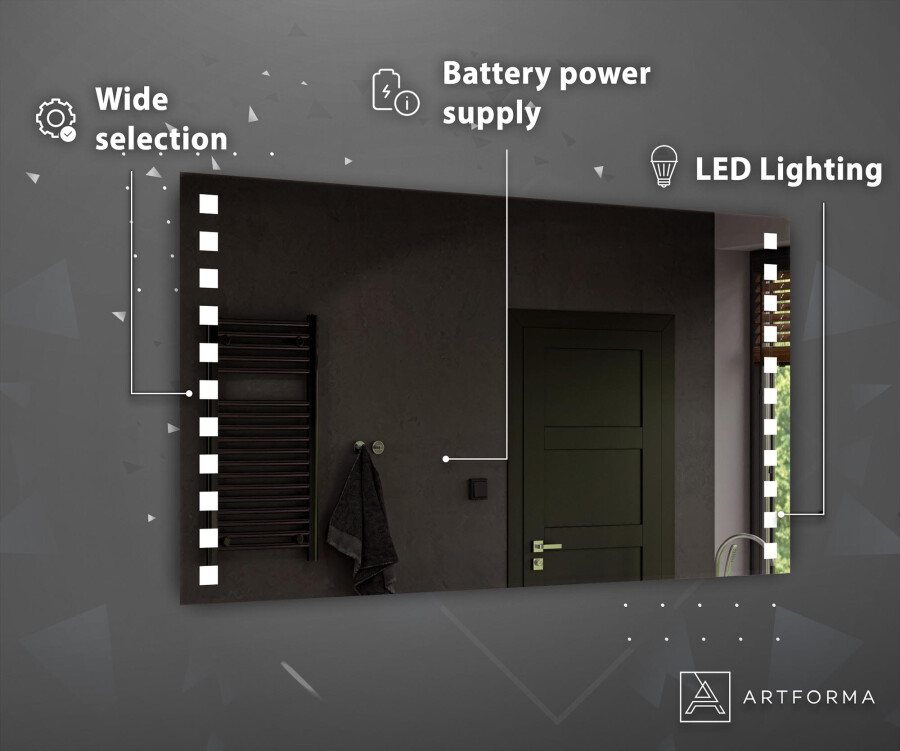 Battery operated backlit mirror hotsell