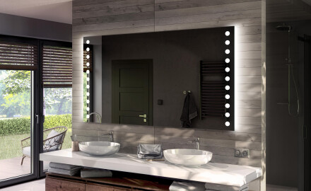 Battery Operated LED Illuminated Mirror L06