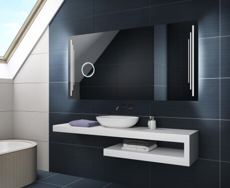 Battery Operated LED Illuminated Mirror L27 #2