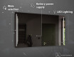 Battery Operated LED Illuminated Mirror L27 #4