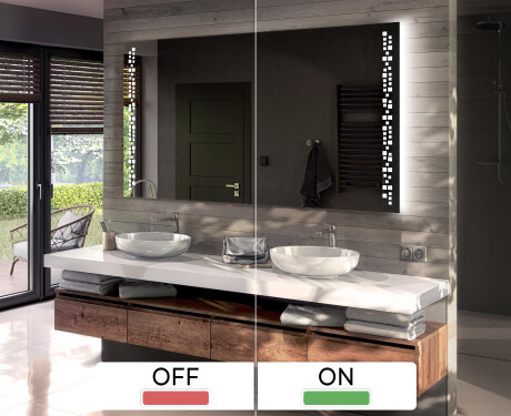 Battery Operated LED Illuminated Mirror L38 #3