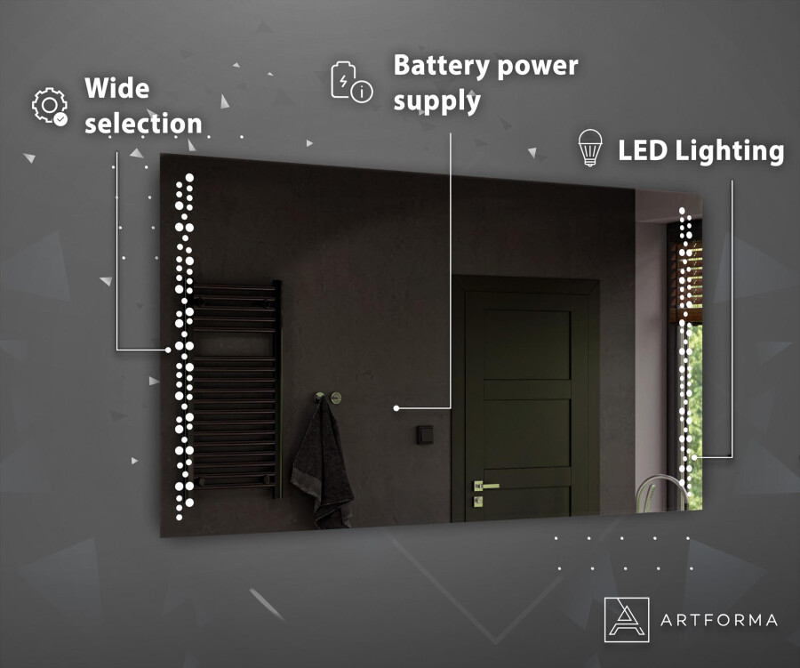 Battery powered mirror lights deals
