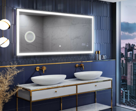 BATHROOM MIRROR WITH LED LIGHT - SLIMLINE L01