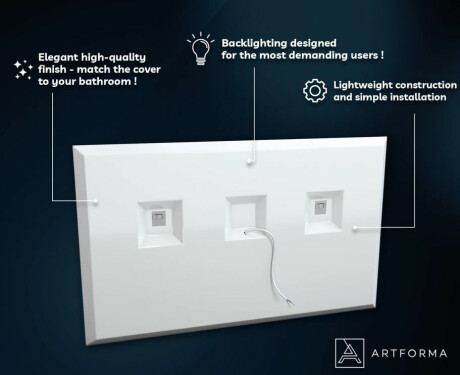 BATHROOM MIRROR WITH LED LIGHT - SLIMLINE L57 #3