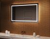 Designer Backlit LED Bathroom Mirror 120x70cm with cool LED color 7000K, warm color 3000K, or neutral color 4500K