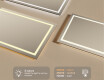 Designer Backlit LED Bathroom Mirror 120x70cm with cool LED color 7000K, warm color 3000K, or neutral color 4500K #3