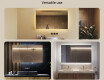 Designer Backlit LED Bathroom Mirror 120x70cm with cool LED color 7000K, warm color 3000K, or neutral color 4500K #2