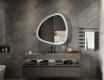 Irregular LED mirror with a high-gloss lacquered MDF frame L308 #2