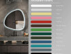 Irregular LED mirror with a high-gloss lacquered MDF frame L308 #3