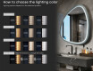 Irregular LED mirror with a high-gloss lacquered MDF frame L308 #5