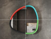 Irregular LED mirror with a high-gloss lacquered MDF frame L308 #6