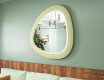 LED mirror with an irregular shape and a lacquered MDF frame L308