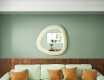 LED mirror with an irregular shape and a lacquered MDF frame L308 #2