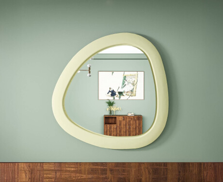 LED mirror with an irregular shape and a lacquered MDF frame L308 #7