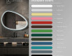 Asymmetrical LED mirror with a lacquered MDF frame L310 #3