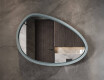 Asymmetrical LED mirror with a lacquered MDF frame L310 #7