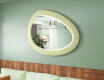 Asymmetrical LED mirror with MDF frame L310