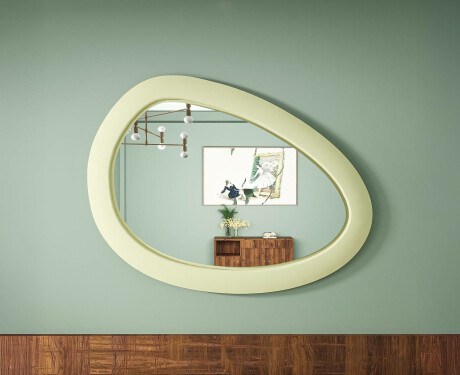 Asymmetrical LED mirror with MDF frame L310 #4