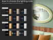 Asymmetrical LED mirror with MDF frame L310 #5