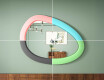 Asymmetrical LED mirror with MDF frame L310 #6