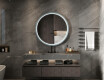 Round LED mirror in a lacquered MDF frame L306 #2