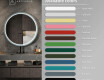 Round LED mirror in a lacquered MDF frame L306 #3
