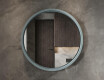 Round LED mirror in a lacquered MDF frame L306 #4