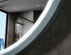 Round LED mirror in a lacquered MDF frame L306 #6
