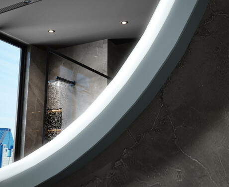 Round LED mirror in a lacquered MDF frame L306 #6
