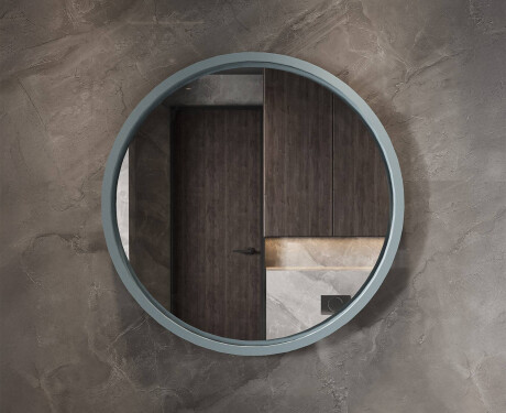 Round LED mirror in a lacquered MDF frame L306 #8