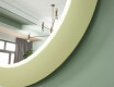 LED mirror with MDF in a round, lacquered frame L306 #6