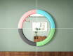 LED mirror with MDF in a round, lacquered frame L306 #7