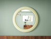 LED mirror with MDF in a round, lacquered frame L306 #8
