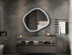 Rhomboid LED mirror in a lacquered MDF frame L309 #2